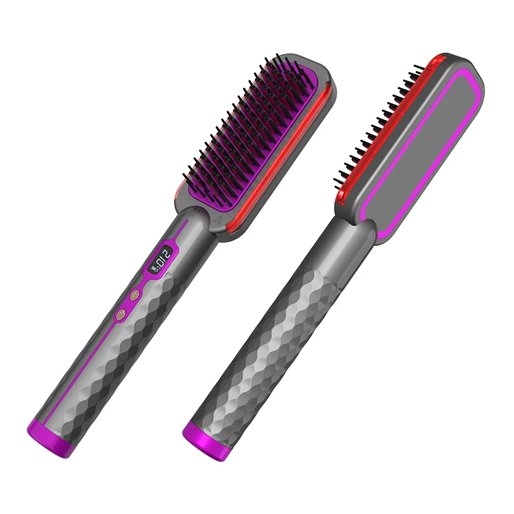 hair straightener brush comb mac infrared rebonding straightening high quality straighten original iron style complete  custom