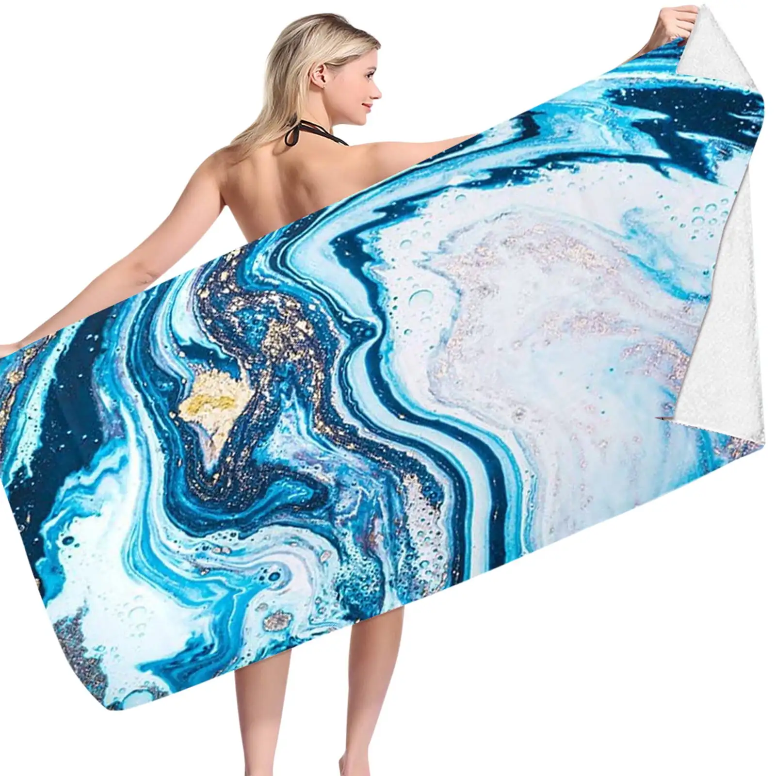 Wholesale Custom Quick Dry Microfiber Pool Towel Multi-Colour Beach Towel for Pool Use