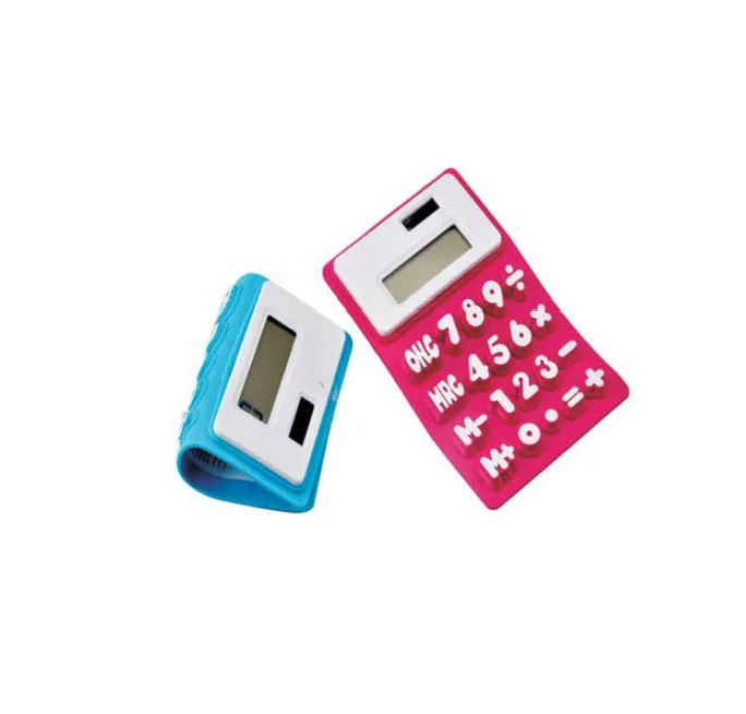 Office Soft Student Silicone Gel Silicon Calculators Waterproof Thin Calculator