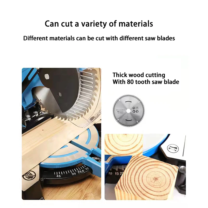 MRY 2200W 6000r/min 255mm dual table aluminium miter saw brushless sliding cordless miter saw