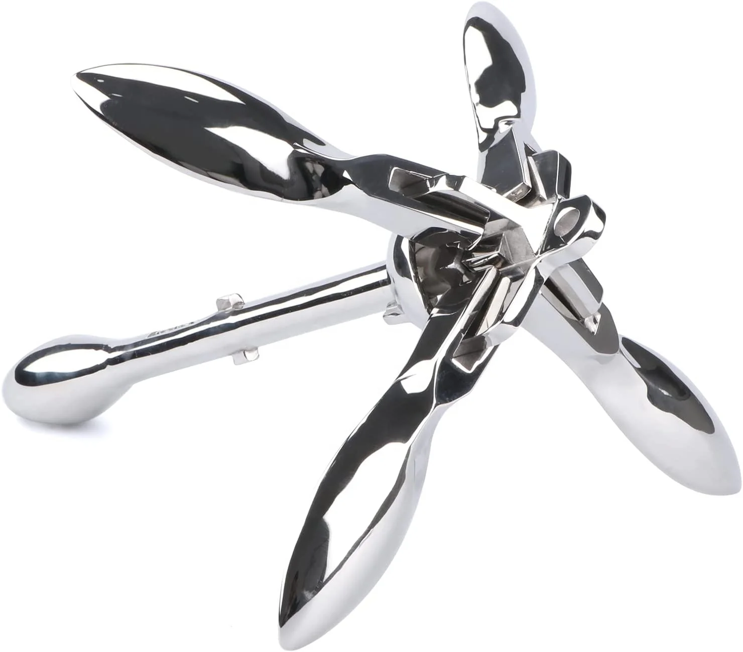 High Quality Stainless Steel Marine Hardware Ship Boat Folding Grapnel Small Boat Anchor