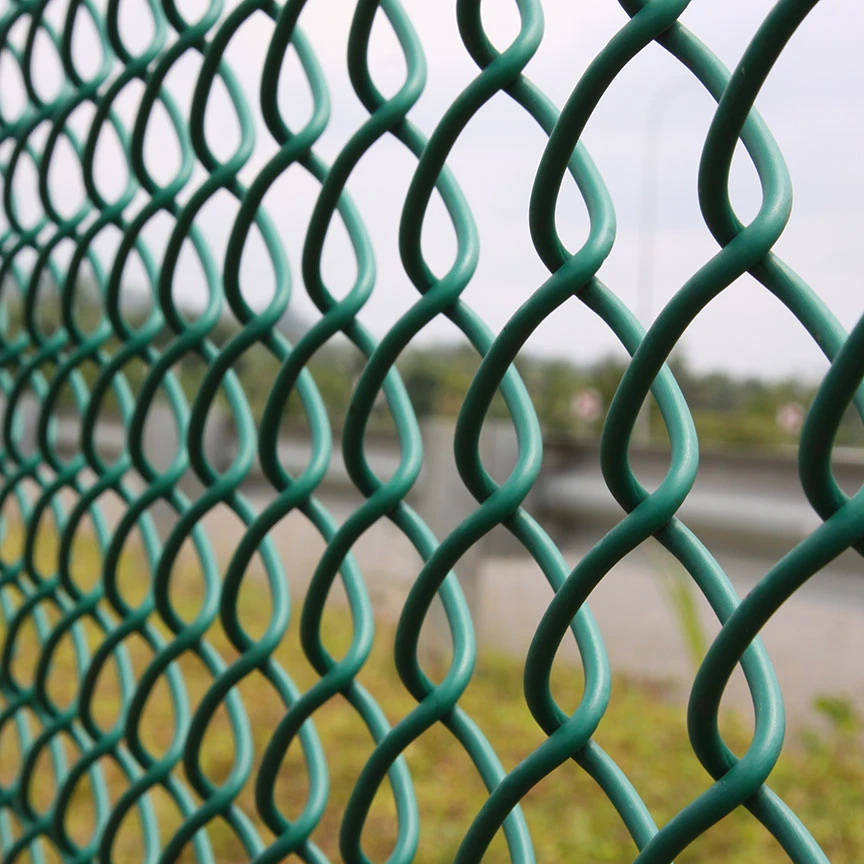 PVC Chain-Link Fence with Galvanized Steel Wire Mesh & Iron Frame Waterproof Easily Assembled Panel Shape Safety Gate Accessory