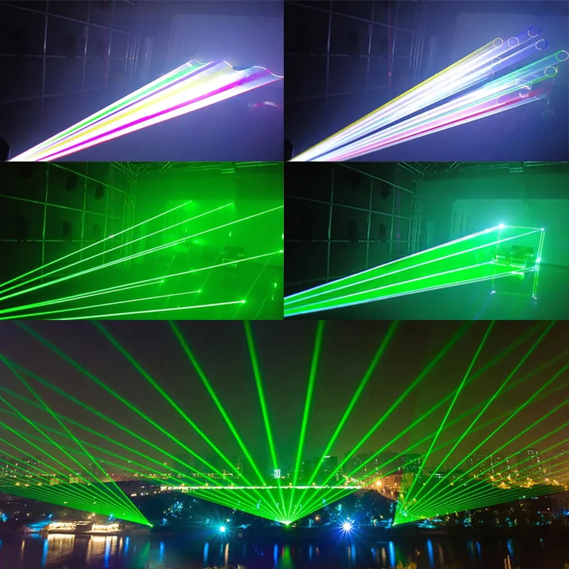 Фабричная цена 40 Вт RGB Анимация лазерное световое шоу проекторы ночной клубной сцены DJ диско с красно-белым зеленым алюминиевым железом