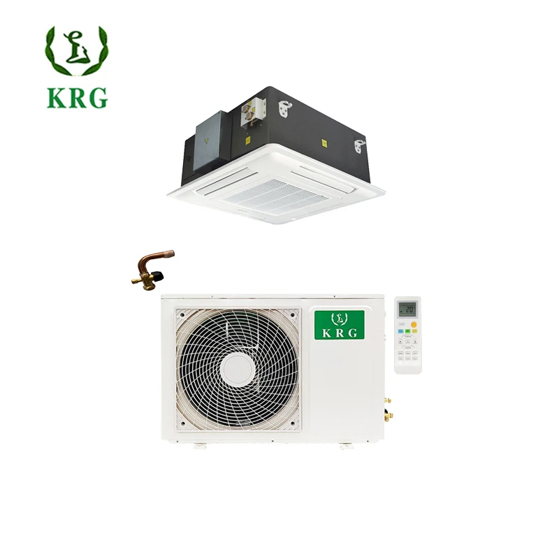 Air Conditioner Cassette Type 18000btu 5000W Cassette air Conditioner Ceiling Cooling Heating Light Commercial Ac