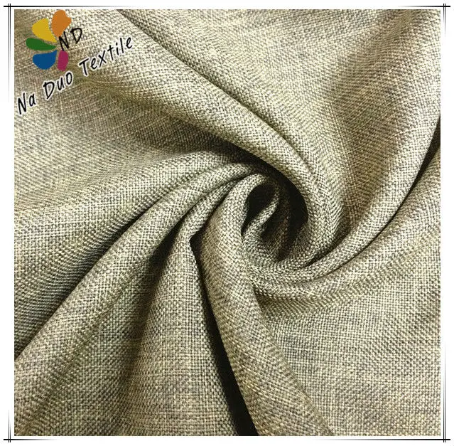 New Design In Stock Textile 100 Polyester Linen Sofa Cheap Upholstery Fabric Türkiye