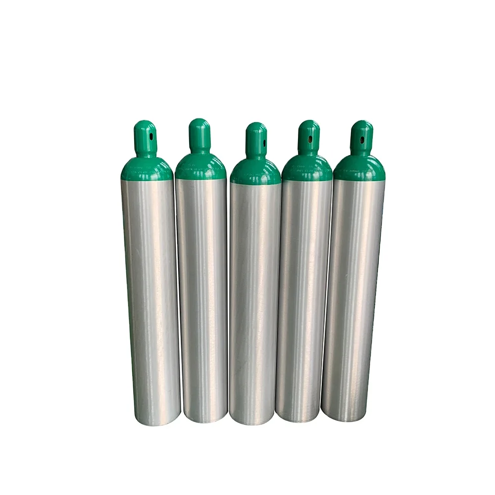 Stock 2.9L Gas Tank with Small Size O2 Gas Cylinders for Outdoor Sports Industrial Medical Aluminium Cylinder