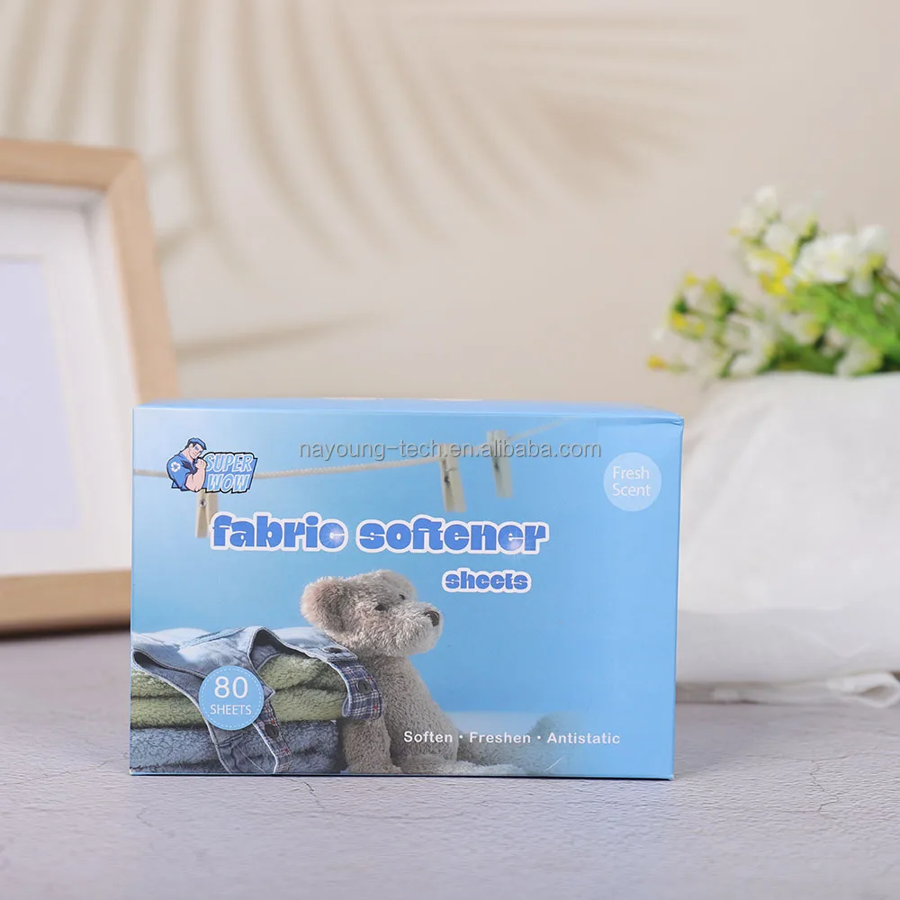 New Product Tumble Dry Sheets Household Clothes Dryer Fragrance Fabric Softener Dryer Sheets