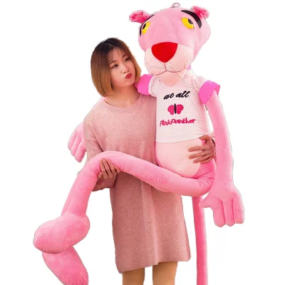 HL Factory Wholesale Large  Cartoon  60/80/100/130/160/180 cm  New Plush Animal Toys Pink Panther Plush Toys for Children gift