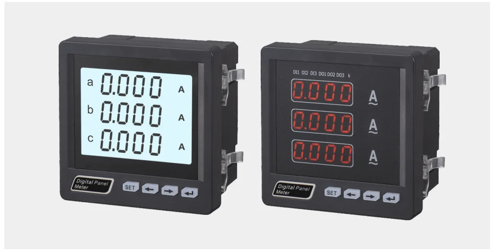 RN-3AA33 LED digital current meter analog and digital electronic ammeter AC three phase digital current meter