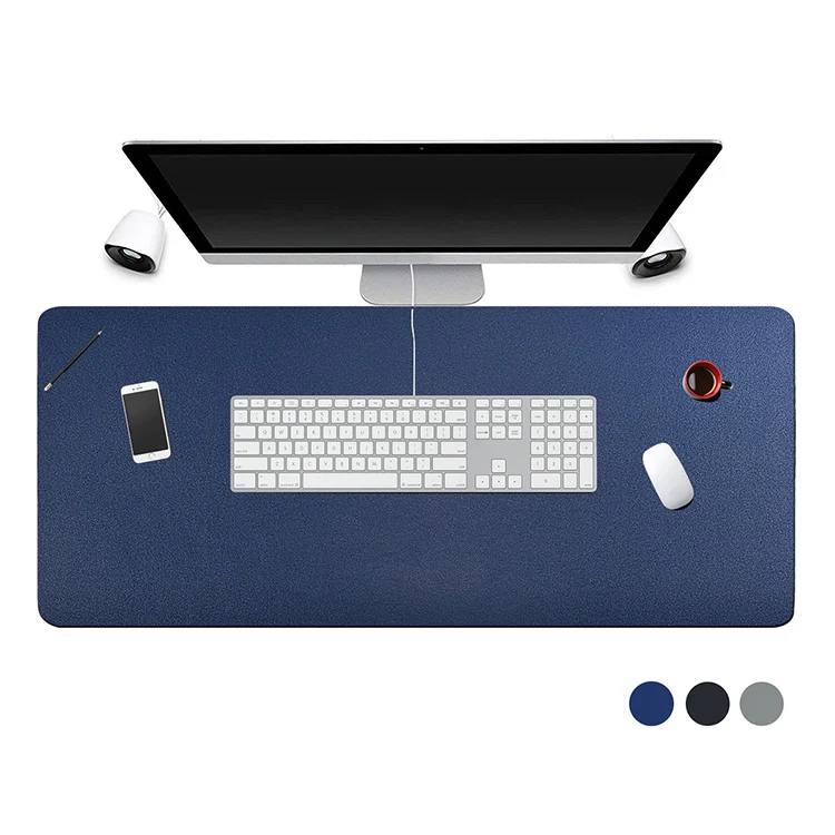PU Leather Double-Sided Computer Desk Keyboard Mat for Gaming Mouse Pad Gamers