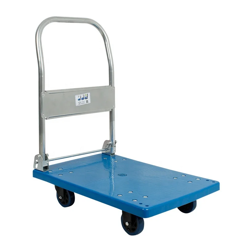  Тележка Handcart плоская тележка оптовая продажа товаров для супермаркета складная склада