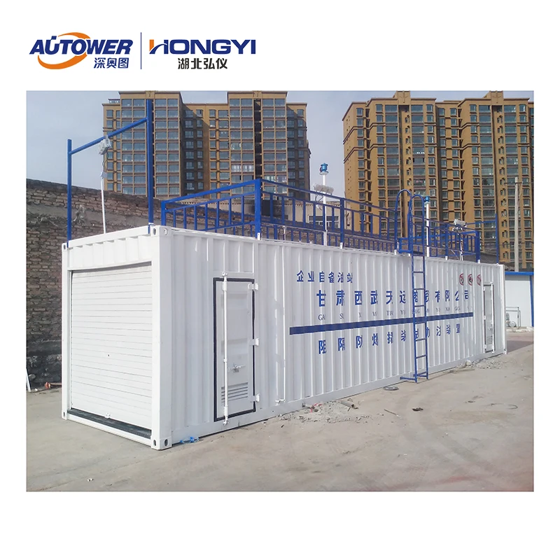 Double dispenser Fuel Container mobile filing station with storage tank Fuel dispenser Level gauge Gas detector for LPG/LNG