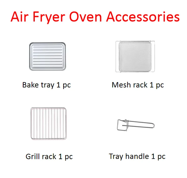 20L Multi-function free standing kitchen desk Air Fryer Steam Ovens with Rotisserie chicken toaster + cake pizza Oven