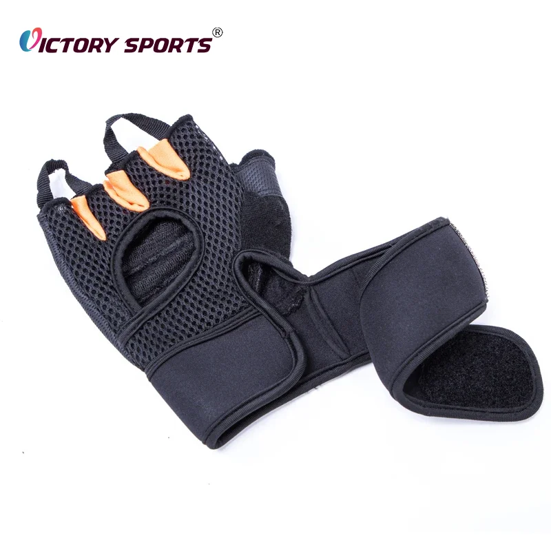 Wholesale Custom Gym Weight Lifting Fitness Training Cycling Half Finger Sport Gloves