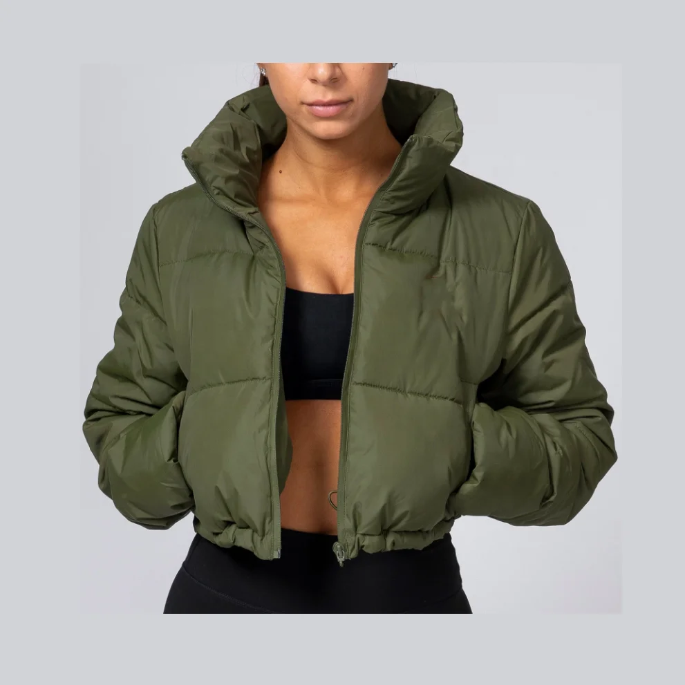 Super Light Material Coat Heated Down Jacket Cheap Women Waterproof Coat Customize Cropped Puffer Jackets