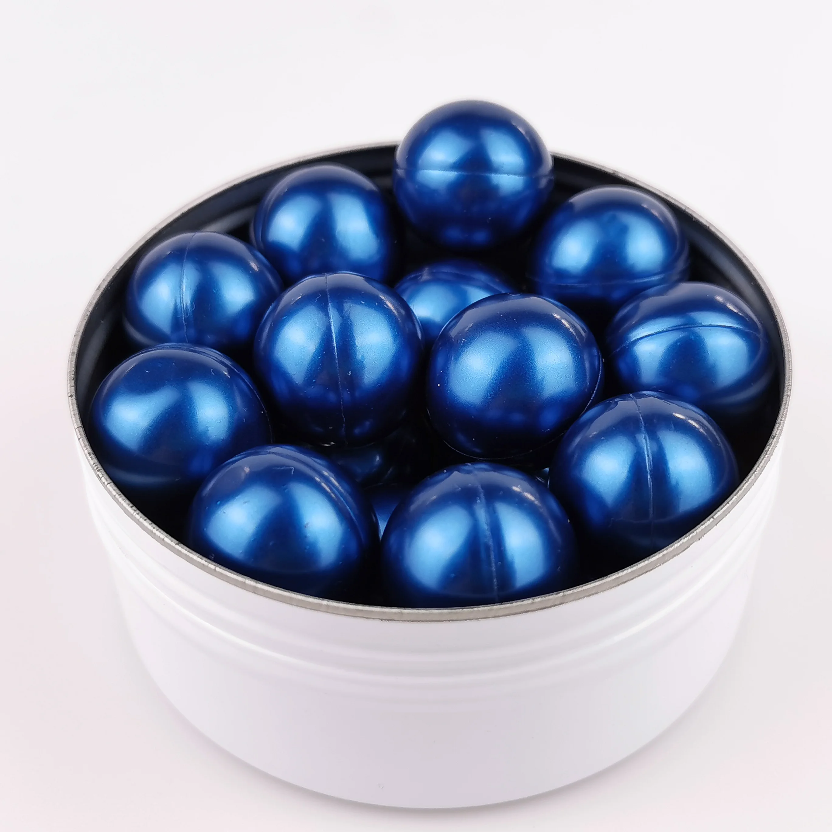 Blue Color Round Bath Oil Beads Long Lasting Fragrance Bath Pearls