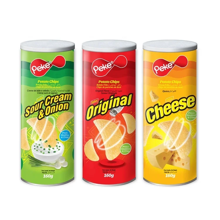Стильные Многослойные здоровые продукты, картофельные чипсы, снэки, еда, чипсы для картофеля, Халяльные закуски для картофеля