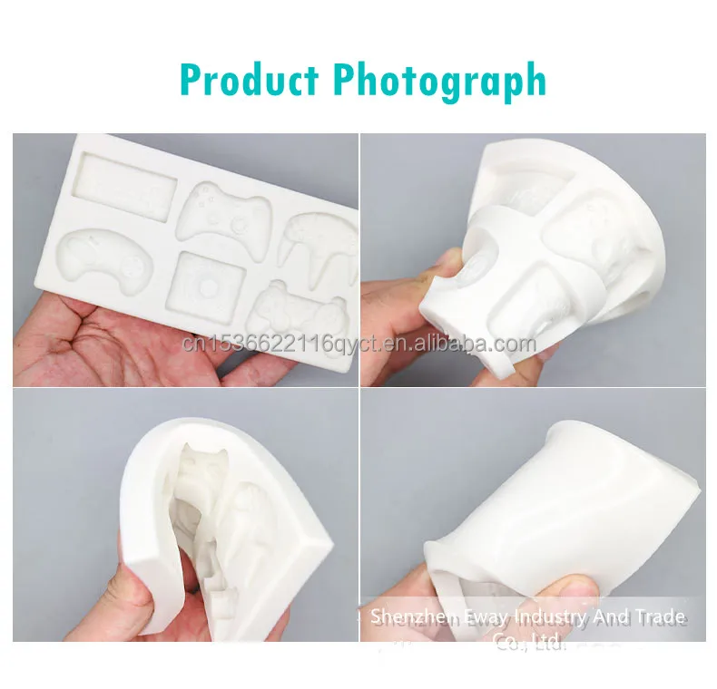 New Game Controller Gamepad Silicone Mould Video Game Controller Fondant Mold For Cupcakes Resin Clay Gumpaste