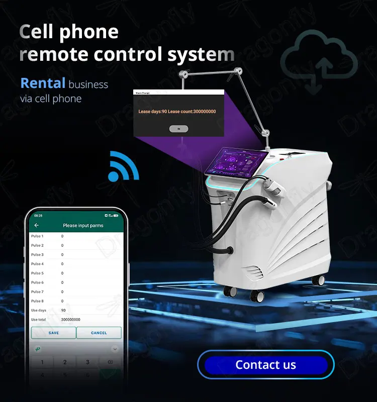 DFLASER Stationary Beauty Device Permanent Hair Removal with Alexandrite Laser for Hair Removal