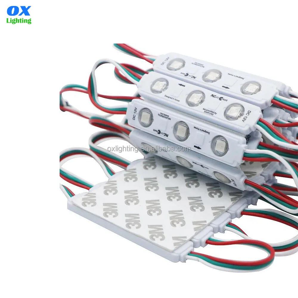 12V 5050  Smart waterproof Injection RGB Pixel WS2811 led pixel module Point Light for letter sign