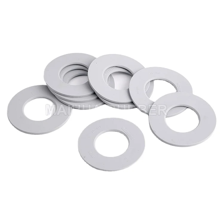 DVGW REACH Standard PTFE Moulding Compound Teflonning 10mm PTFE Ring Gasket Washer with Pipeline Sealing