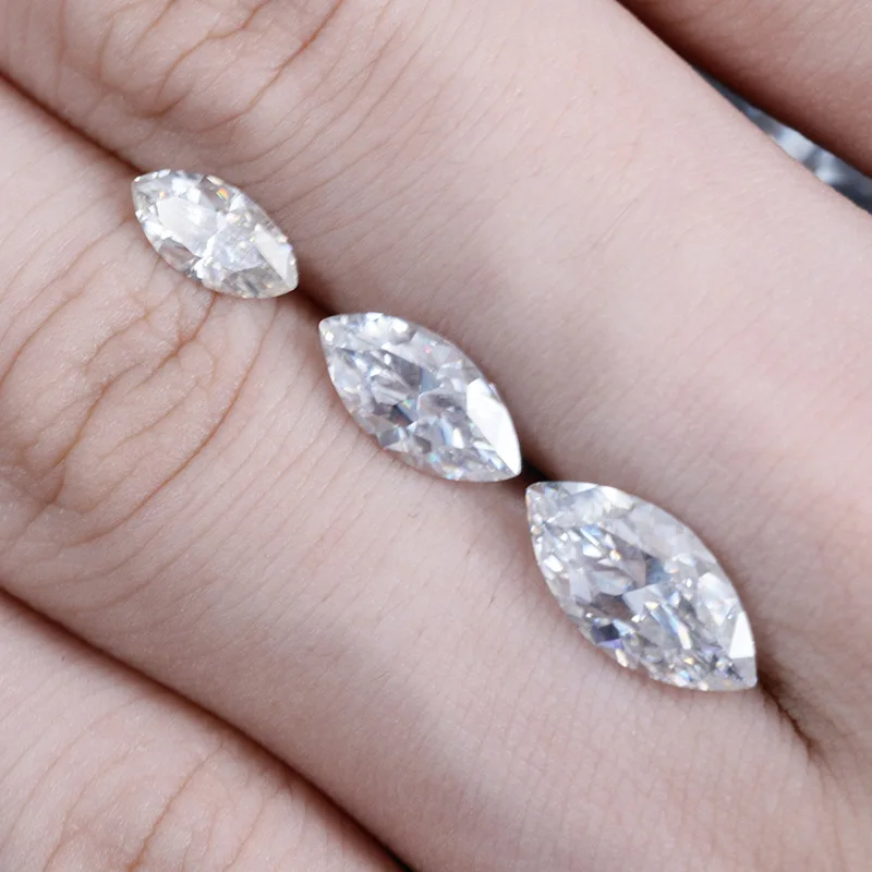 Madonna Jewelry Marquises  Loose Moissanite VVS Pass Diamond Tester Gra Moissanite Stone