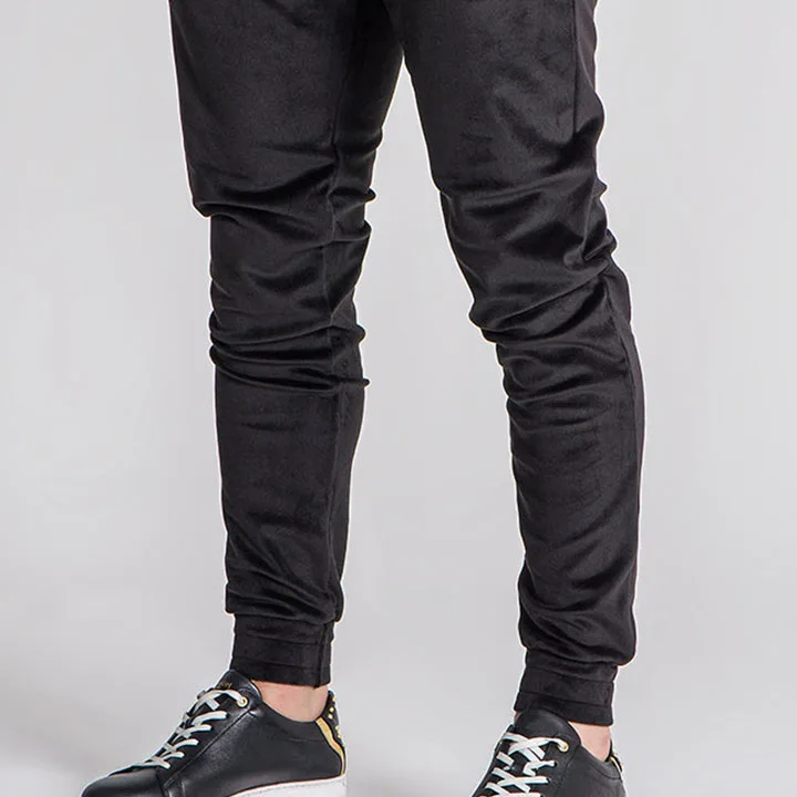 oem factory stylish custom logo private label sweat suits casual sweatsuit black men set clothing velvet velour tracksuit