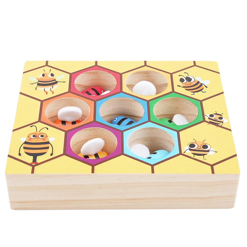 
Wooden hedgehog math learning tool 3 years old Montessori wooden toy 