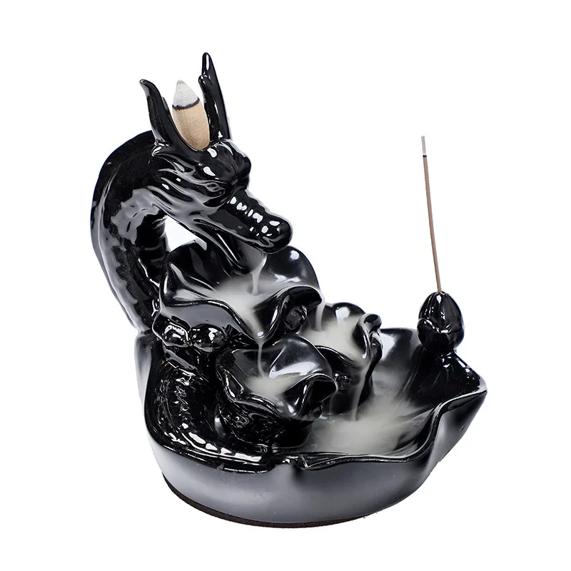 Ywbeyond Church incense burner censer bukhoor quemador incienso dragon burner dragon head backflow ceramic incense burners zen