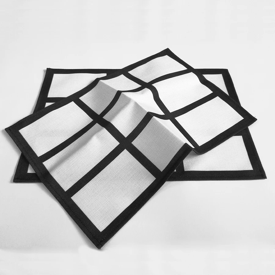 Topjlh sublimation table mat blank, sublimation placemat blanks for 30*40 CM double side blank table mat sublimation placemat