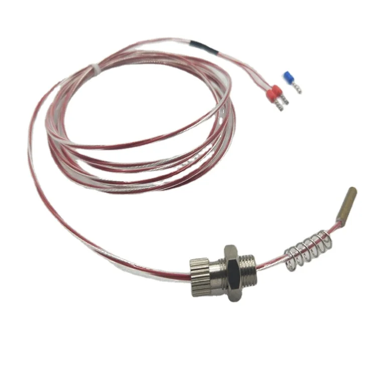 3 wire  3.5mm probe with fitting thread PT100  temperature sensor