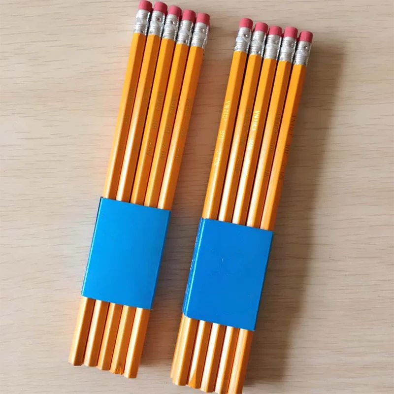 Wholesale School Stationery Supply Wooden Pencil Hexagonal Standard Pencils HB with Custom Logo Printed for Children