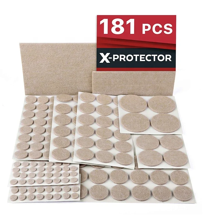 Протектор для мебели из шерстяного войлока размером 1,75x1,75 дюйма с индивидуальным размером