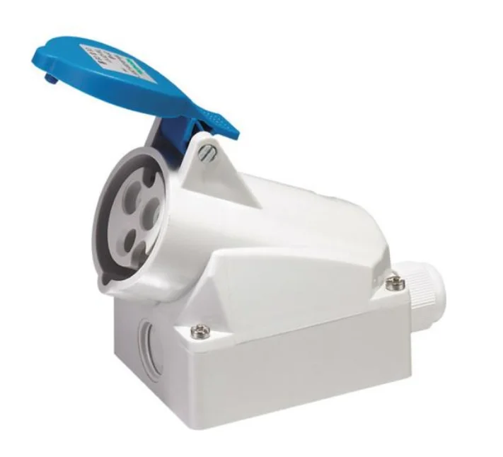 3P+N+E  16A  63A 125A 250V 415V single phase industrial plugs and sockets