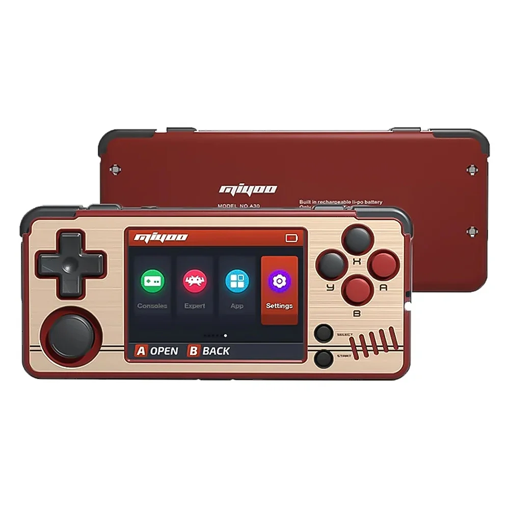 Vibration Motor Game Console Portable Handheld A30 Retro Emulator Handheld Game Open Source Linux System 2.8 IPS HD Screen WIFI