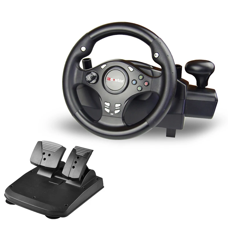 Qeome hot selling high quality Game steering wheel with 270 degree steeing angle 7 in 1 for PS4/PS-3/PC/SWITCH/X-