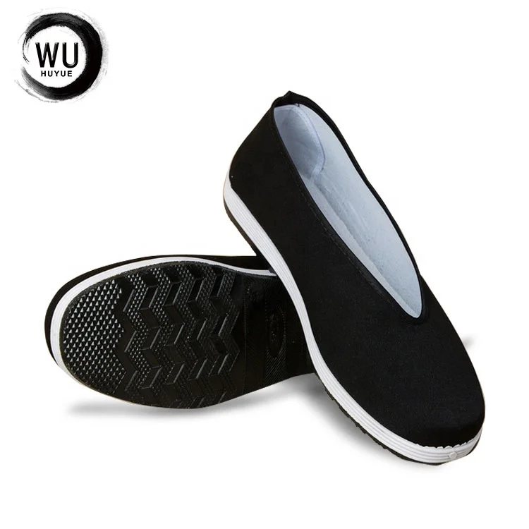 China wholesale white rubber sole martial arts canvas Kungfu Shoes