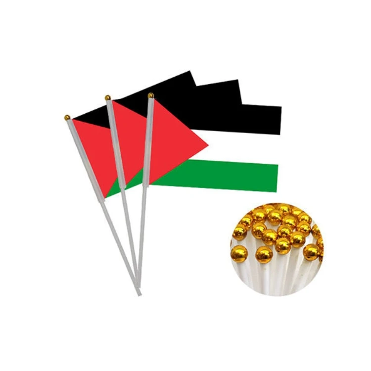 All Country Flag Customized Full Color Printing Celebration Event Festival Party Hand Waving Flag