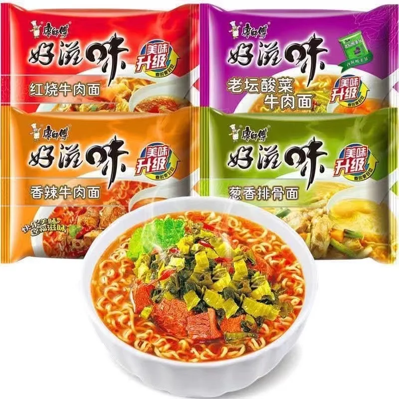 Kang teacher instant noodles (jin shuang series)/ready-to-use food 24 bags per box