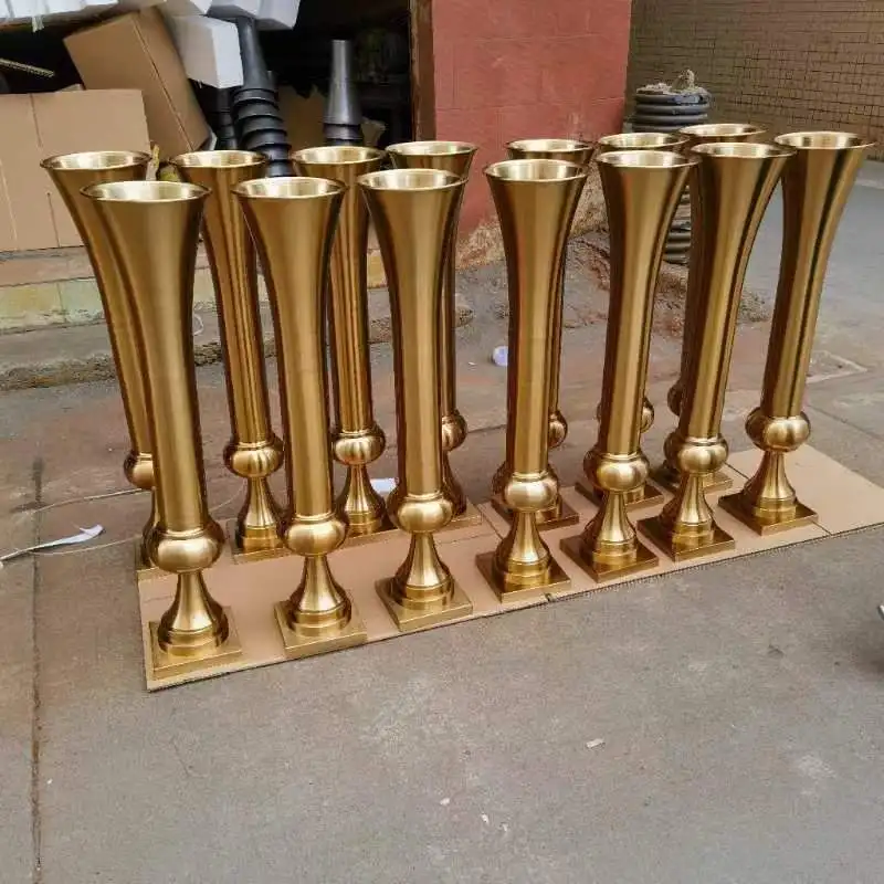 2024 New Model Metal Table Centerpieces Vases For Wedding Table Metal Centerpieces For Wedding Table