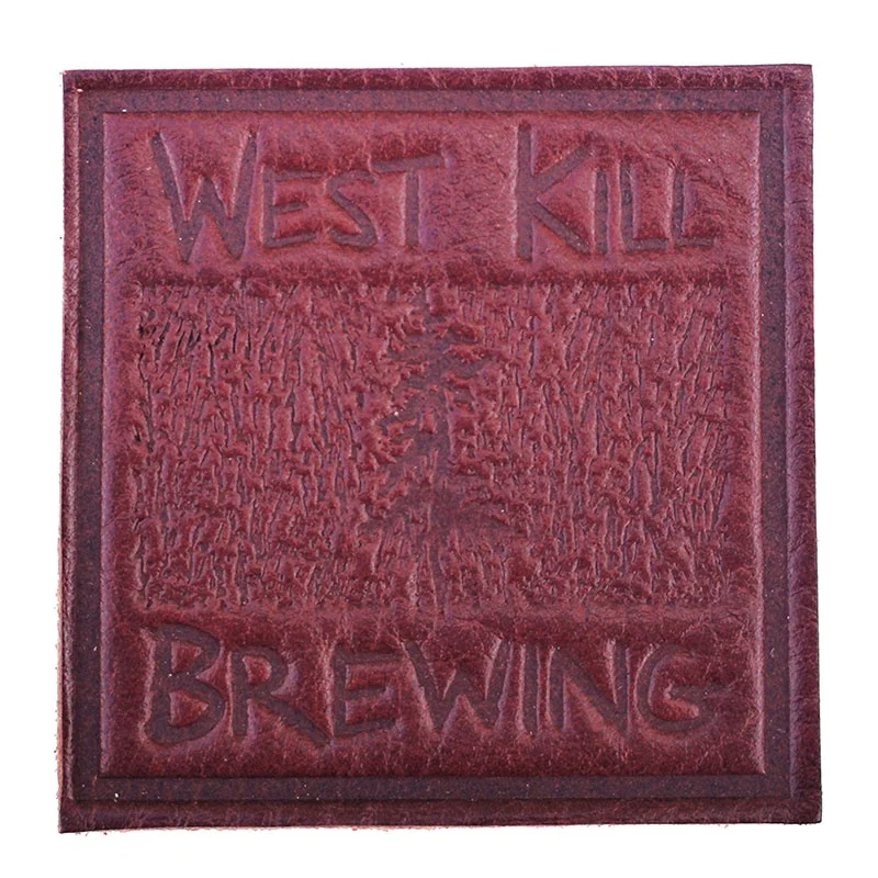 Genuine Leather Parches Supplier Custom Brand Logo Heat Press Real Leather Patches with Adhesive iron on patch