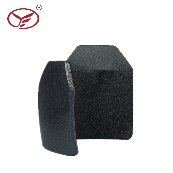 YF Manufactured Training Plate Alumina with PE Hard Armor Plate Single Curved Ceramic Body Protection Hard Plate For Sale