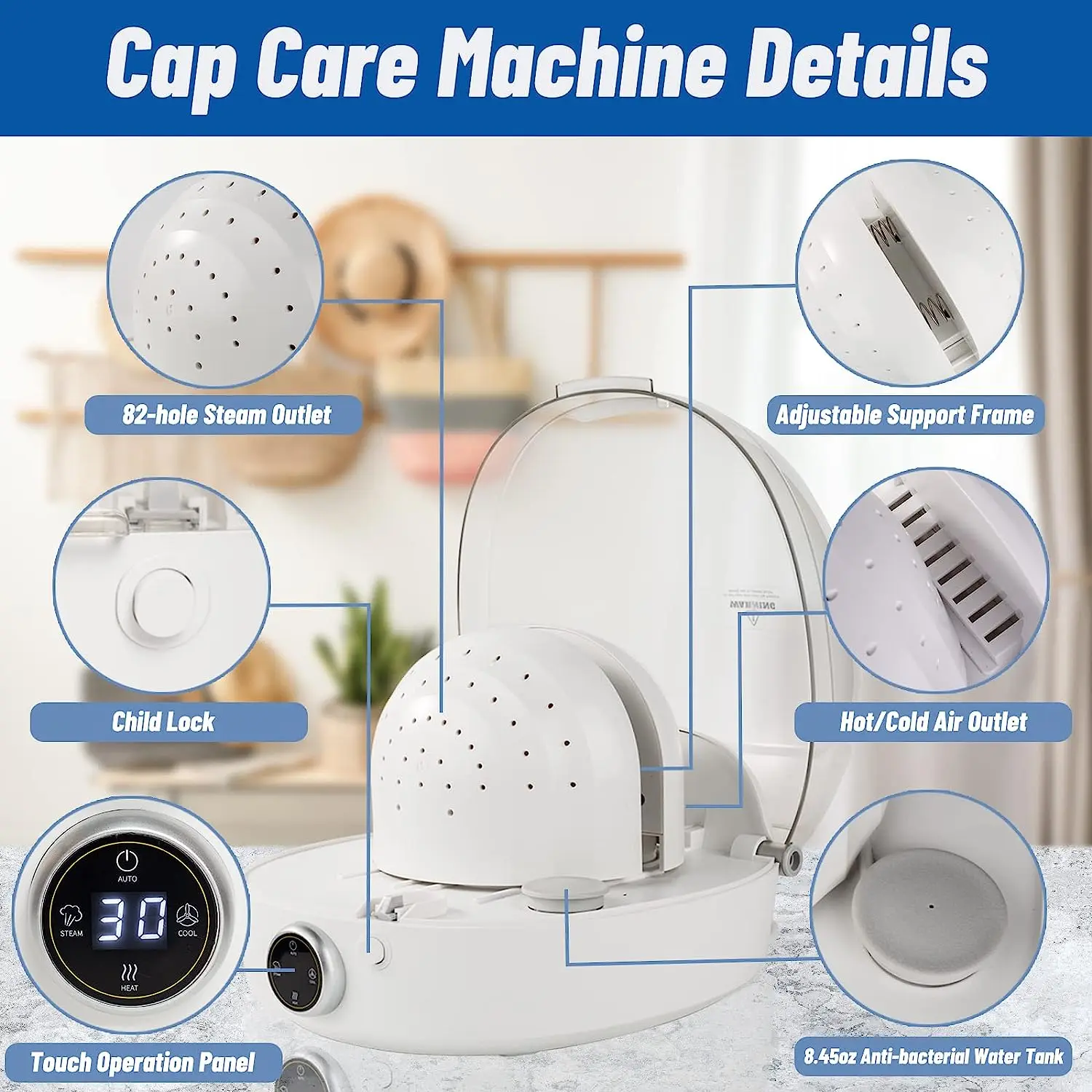 Hat care machine Wig care machine Hat & Wig care machine Ironing Sterilization,Disinfection,Shaping your hat care expert