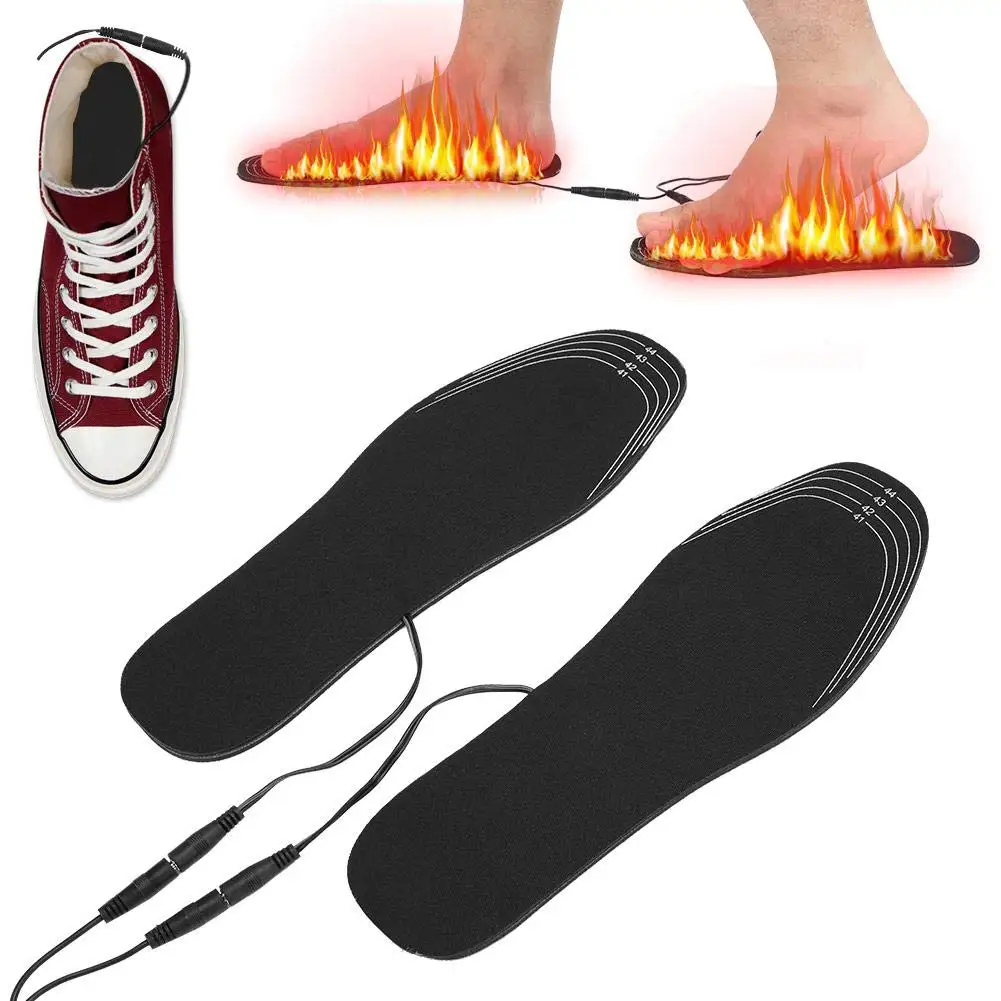 USB heatable insoles far-infrared heating insoles for hunting, winter, skiing, fishing ((35-45)) Electric heating insoles
