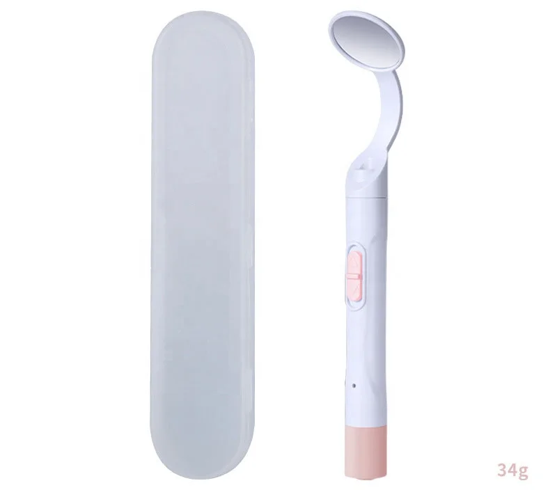 Dental Mirror Home Oral Endoscope Cleaning Tool Dental Mirror with Light Anti-Fog LED Oral Mirror