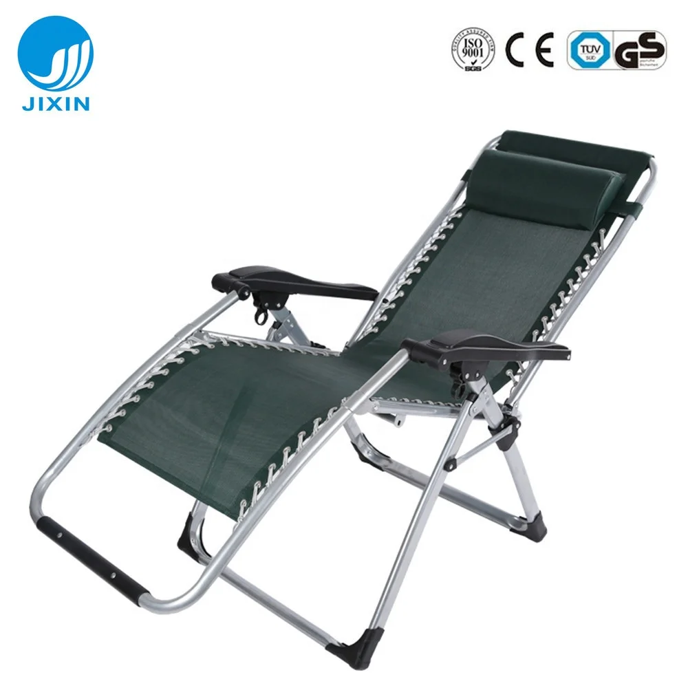 Indoor Outdoor Office Garden Leisure Beach 600D Oxford Teslin Recline Zero Gravity Massage Chair with Canopy