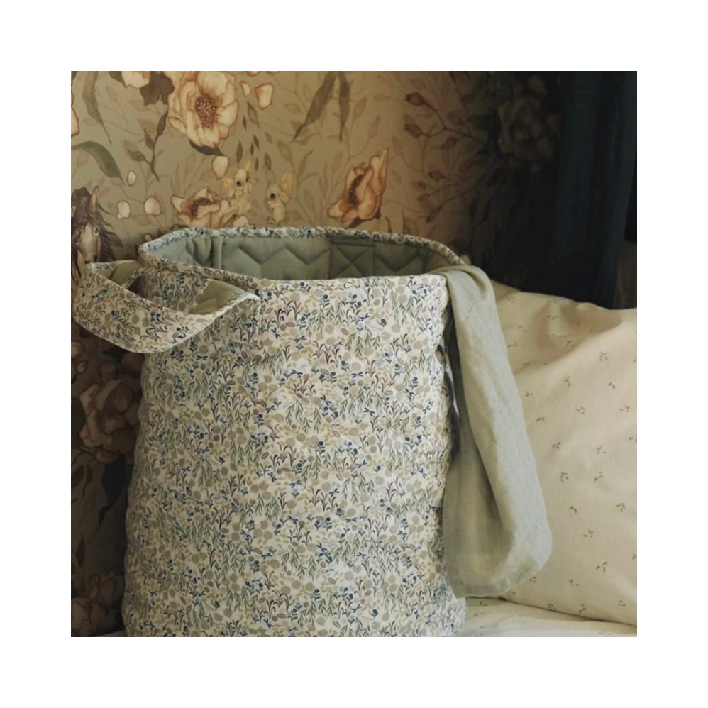 Washable Cotton Basket Small Size Desktop Sundries Rope Trash Basket Machine Washable Laundry Storage Basket With Handles