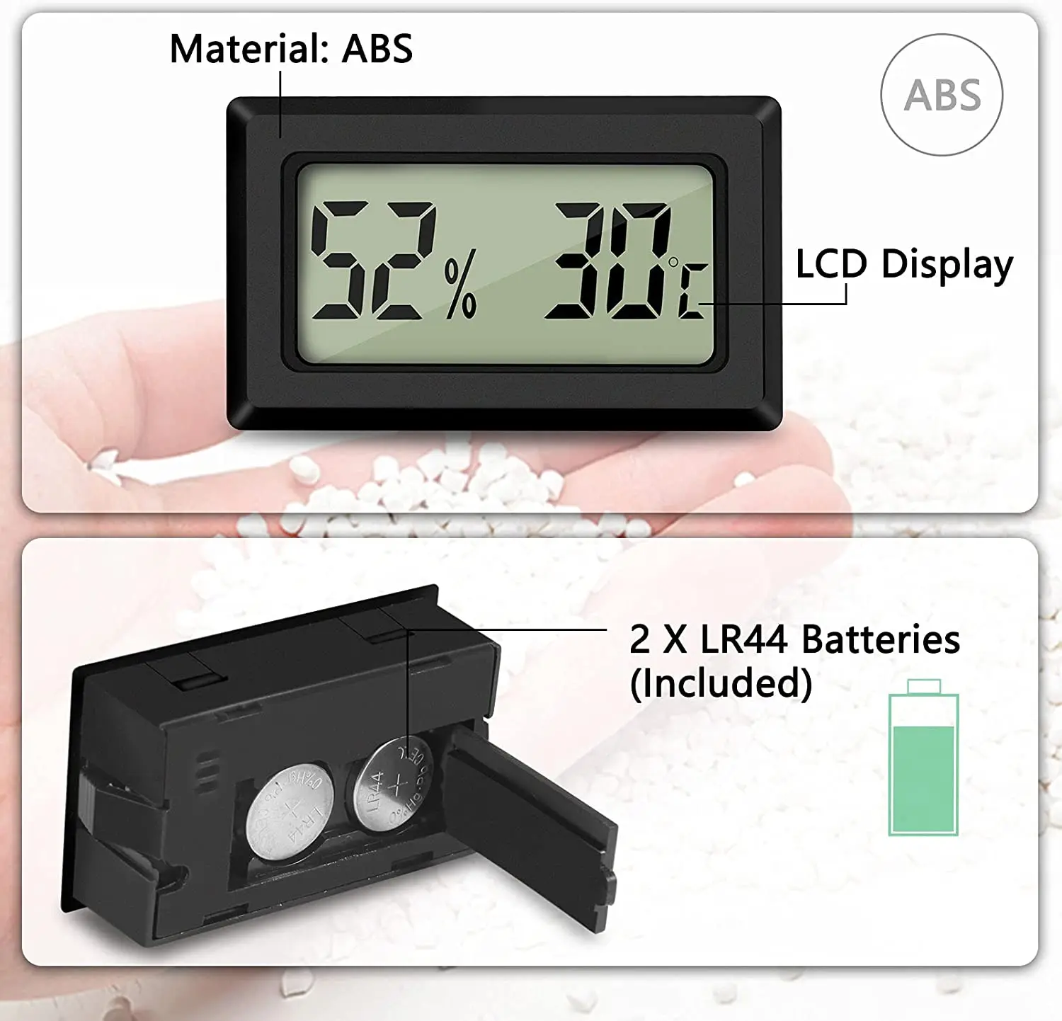 mini electronic thermohygrometer for violin