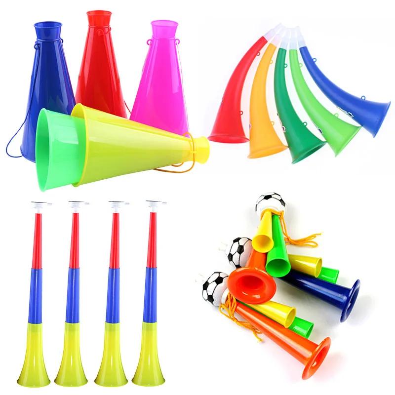 Custom Logo Football Stadium Cheer Fan Horns Soccer Football Vuvuzela Noise Maker Cheering Trumpet Customized Vuvuzela Horn