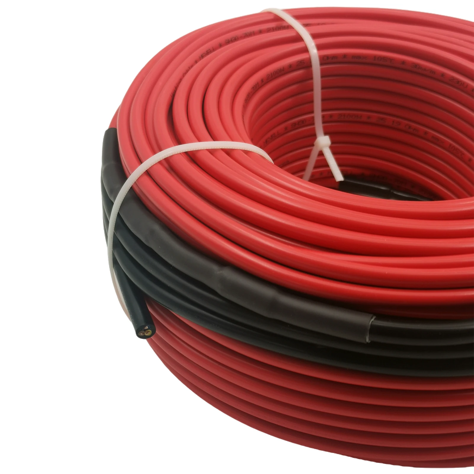 10-30w/m Power Optional Twin Conductor Warm Infrared  Insulated Alloy Heating Wire Cable Used for Underfloor Heating